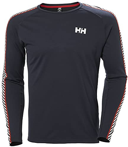 Helly Hansen Hombres Tripulación Lifa Active Stripe, Azul Marino, S