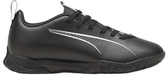 Puma Unisex-Child, Ultra Play Indoor Training, Puma Black-Puma White, Big Kid 1.5