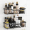 rigors 2-Pack Duschablage ohne Bohren, badezimmer organizer - shampoo halterung für dusche aus Edelstahl, regal badezimmer ohne bohren für Home Decor, Bad-Accessoires, Schwarz
