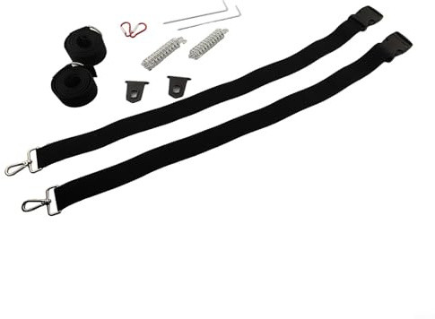 Aprilsunnyzone Kit d'arrimage d'auvent de type S noir pour caravane, camping-car, remorque, camping-car, accessoire automobile à installer rapidement