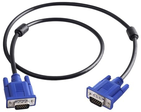 Cable VGA para monitor - Cable de vídeo de alta definición con conector fuerte, cable de transmisión de señal estable, cable VGA a VGA para ordenador, proyector, pantalla, accesorios de conexión de