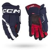 C C M Next Ice Hockey Gloves, Youth (Navy/White, 08)