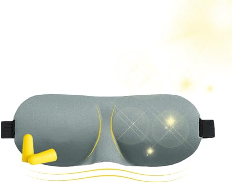 Máscara De Noche Para Dormir | Máscara De Noche Transpirable Y Negro Total,Ojo De Sueño 3D Bloqueando la Luz,para el Hogar Viaje Avión Siesta Relajación Oficina