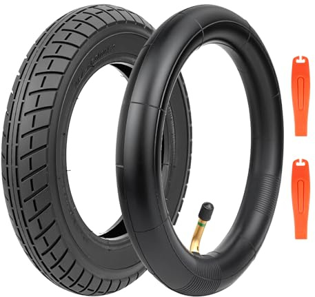 Premium 10-Inch Bicycle Tires 10x2.0 Durable & Long-Lasting for Kids' Bikes/Balance Bikes/Tricycles/Wagons/Wheelchairs/Scooters Easy Installation (1 Set(1 Tire+1 Inner Tube+2 Lever), 10x2.0)