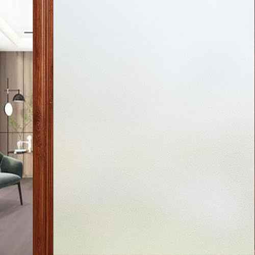 Pellicola Oscurante Vetri Finestre 95 x 150 cm Autoadesive Anti-Uv, Statica, Privacy Trasparente Auto Adesivo Pellicola per Doccia Ufficio Bagno, Opaco puro