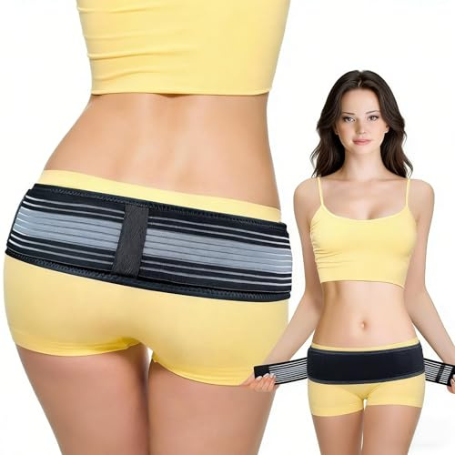 Sacroiliac Si Joint Hip Belt, Hip Belt for Pain Hip Brace Belt for Women Men, Lower Back Support Brace, Pain Relief Brace for Lower Back, Sacroiliac, Sciatic, Pelvic, Lumbar, Hip,Leg, Sacral Nerve