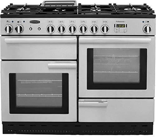 Rangemaster Professional Plus PROP110DFFCR/C 110cm wide Dual Fuel Range Cooker with Gas Hob - Cream/Chrome - A/A Rated