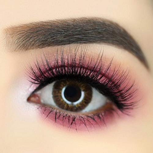 FreshTone Lentilles De Contact De Couleur Chocolat 3 Ton Kit De Rangement Boitier Pince et applicateur Offert 12 Mois sans correction