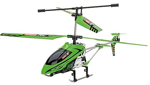 Carrera - 370501039X RC Glow Storm 2.0 I Ferngesteuerter Heli Auffälliges Grün & LED für Nachtflüge I Einsteigerfreundlich Autostart I Komplettset für sofortigen Flugspaß