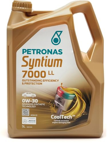 PETRONAS Huile moteur SYNTIUM 0W-30 Huile synthétique ACEA C3 7000 LL 5 L Compatible avec VW Golf VII 3/5 portes 5G1, BQ1, BE1, BE2 Golf IV 3/5 portes 1J1 Golf V 3/5 portes 1K1 Golf VI 3/5 portes 5K1