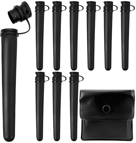 Manchons Pour Joint Set, 10 Pièces 115mm Boîte Tube Stockage, Étui Tubes Plastique Étanche Résistant et Cendrier de Poche, Tubes Etuis Hermétiques Pour Transport et Stockage de Tubes et Boîtes