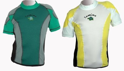 Tamino Kinder Neopren-Lycra Shirt Kurzarm grün