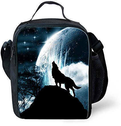 Dellukee Schul-Lunch-Tasche für Kinder, weich, für Jungen und Mädchen, verstellbarer Schultergurt, langlebig, Handtasche, Tragetasche, wiederverwendbar, isolierte Lunchbox mit Reißverschluss,