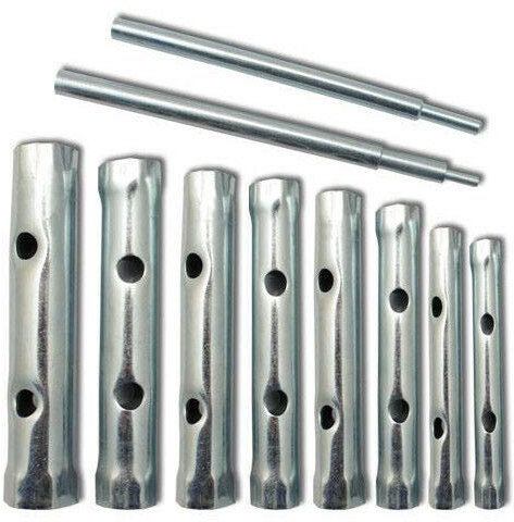 Rohrsteckschlüssel 10 tlg. Satz Rohrschlüssel Steckschlüssel Drehstifte