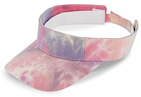 fiebig Juno Visor med kardborrfäste | En storlek sommarkeps i många färger av 100 % bomull | unisex sommarmössa med justerbar innerband
