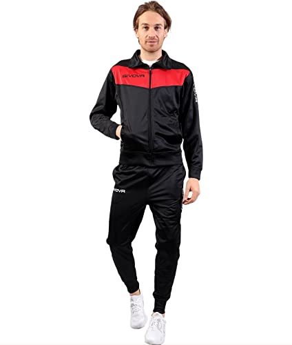 GIVOVA Unisex Survêtement Visa Melange Jogginganzug, Rouge,