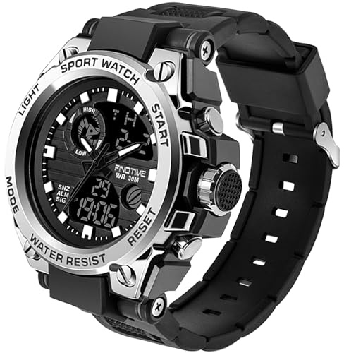Montre militaire tactique de sport pour homme Chronomètre à grand cadran,