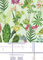 Lister Cartwright Tropical Plants Design Pale Greenout Roller Blinds Windows Blind Easy Fit Child Safety Included Made to Measure(Pale Green, 120 cm Width x 140 cm Drop)