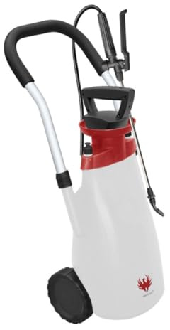 Phoenix - Akku Drucksprüher auf Rollen Roller Sprayer, Gartenspritze mit 3m Schlauch für Mühelose Anwendung, Elektrischer Drucksprüher, Tragbar, Leicht, Autonom