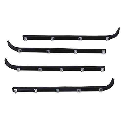 UPQRSG 4 Pièces Joints de Feutre de Balayage de Fenêtre, Joint de Garniture de Feutre de Balayage de Moulure de Fenêtre Extérieure de Voiture, Kit de Coupe Froid AM 41543318, Remplacement pour Camion