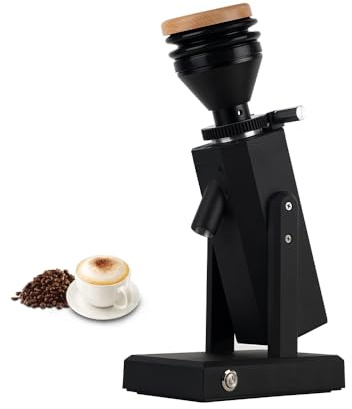 Elektrische Kaffeemühle - Elegante Samll Kaffeemühle Maschine - 40MM Titanium Grat Metall - 75g Bohnen Trichter - 19 Gänge