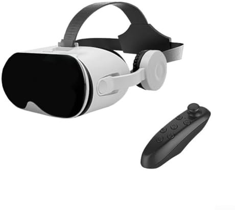 VR-headset, Virtual Reality-headset, 3D VR-glasögon Virtual Reality-headset med BT-kontroll för iOS och Android (svart)