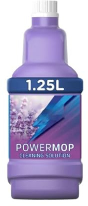 HOCHSTE® Powermop Liquid Refill Bottle 1.25L, Floor Cleaner for Sealed Floors, French Lavender or Citrus Fragrance, Fast Drying, Streak-Free, Cuts Through Grease (1, Lavender -1.25L)