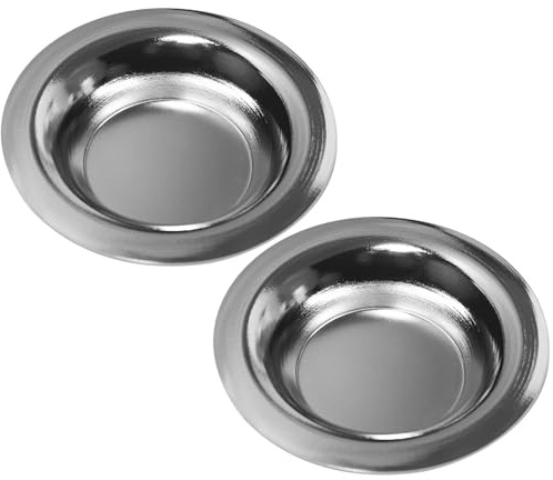 Calentador de aceite, 2 platos de repuesto para calentador de cera, plato de vela de hierro de 3, 4 x 0, 7 pulgadas, quemador de aceite de vidrio de fondo plano para lámparas eléctricas y calentadores
