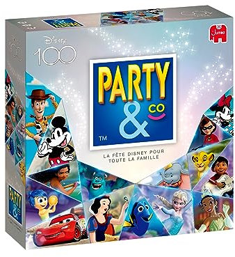 Party & Co édition Disney - jeu de société - jeu de plateau et ambiance - famille - à partir de 4 ans - 2 joueurs et +