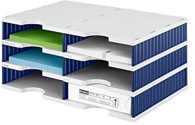 Styro doc Duo 268020338 Sorting Station with 6 Compartments W x D x H 485 x 331 x 223 cm Grey/Blue