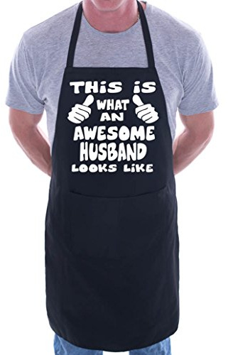 Print4U This Is What Awesome Husband BBQ Cooking Funny Novelty Apron