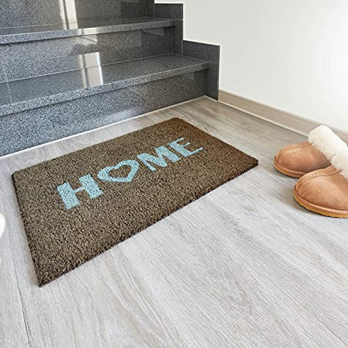 andiamo Fußmatte Kokos bedruckt - ideal als Fußmatte Outdoor Schmutzfangmatte oder Kokosmatte - Fußmatte außen pflegeleicht mit rutschhemmender Rückseite 40 x 60 cm Home