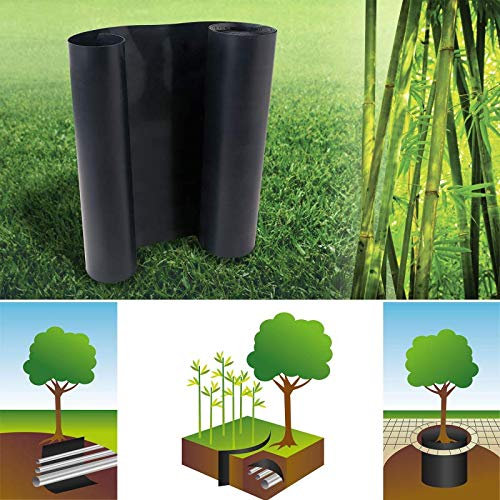 IDMarket - Barrière Anti-Racines Bambou 5m 800gr Anti-rhizomes H.80 cm