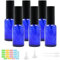 suruikei 6 botellas pulverizadoras de cristal, botellas pulverizadoras de 30 ml, botellas pulverizadoras de viaje reutilizables para perfumes, aceites esenciales, cosméticos y otros líquidos (Azul)