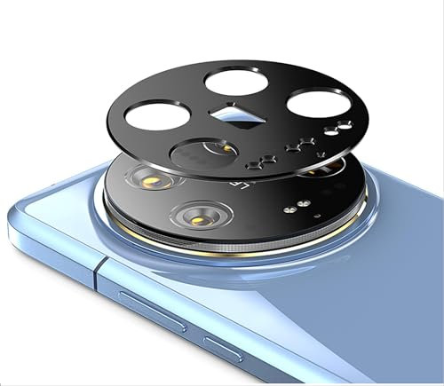 GIOPUEY Pellicola Fotocamera per Xiaomi 14 Ultra, [2 Pezzi] Protezione della Fotocamera in Metallo, [Resistente ai Graffi] [Non Interferisce con Il Tiro] [Facile Installazione] - Nero