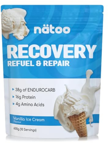 Nätoo Recovery Post Workout Completo 600g Vanilla Cream | Recupero Muscolare con Whey Protein, ENDUROCARB™ (maltodestrine e ciclodestrine), BCAA 4.1.1, Arginina e Glutammina – Integratori Sport Vegan