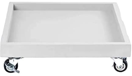 Stand de Plante avec Roues pour Plantes intérieures et extérieures Chariot de Plante carrée avec Plateau à Eau Base de Pot avec Caddie de Plante de charrette pour Un Pot de 32 cm