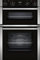 NEFF, N50, U1ACE2AN3B, 60cm Built-in Double Oven with CircoTherm, Easy Clean and LCD display in Stainless steel