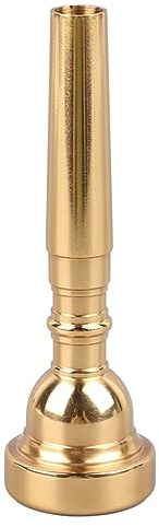 Xiuganpo Embout de Trompette en Métal, Pièce de Rechange pour Instrument de Musique à Vent Lisse et Durable pour Trompettiste (Or 3C)