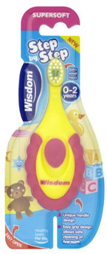 Wisdom Step By Step Super Soft Toothbrush For Children of 0-2 Year Old (Pack of 3)