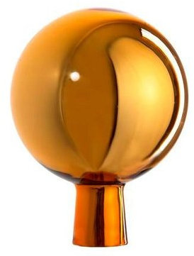 Original Rosenkugel 12 cm gold verspiegelt