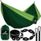 MalloMe Doppel Hängematte(300 x 200cm) Ultraleichte Reise Camping Hängematten für Outdoor 2 Personen Atmungsaktives Wasserdichtes Fallschirm-Nylon, inkl. Karabiners -Hammock für Camping, Reise, Garten