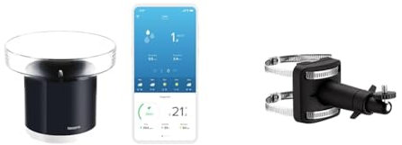 Netatmo Set Regenmesser für die Smarte Wetterstation + Halterung