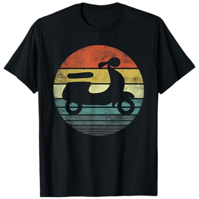 Scooter Driver Gifts Funny Retro Classic Motorbike Moped T-Shirt