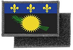 Patch ecusson imprime badge drapeau guadeloupe gwada