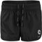 STARK SOUL Damen Sport Short Fitness Short vital, Funktionsshort, Atmungsaktiv, Schnelltrocknende Trainingsshort - Schwarz - M