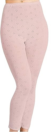 Gifts Choice Ltd Ladies Womens Snowdrop Thermal Long John Bottom - Thermal Underwear Legging for Women - Thermal Long John - Undergarments Thermal Bottom - Made in UK (BabyPink, Medium)
