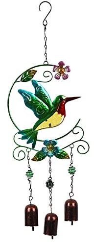 Carillon à vent rétro en métal - Décoration créative pour balcon - Campanule - Jardin - Carillons éoliens d'extérieur - Décoration intérieure - Fenêtre suspendue (D, taille unique)