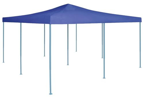 ShCuShan Faltpavillon 5x5 m Blau Wasserdicht Stabil Winterfest TerrassenüBerdachung