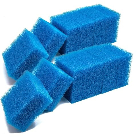 Lot de 12 éponges filtrantes Rauh compatibles avec Juwel Compact BioFlow 3.0/M, pour aquarium Juwel Compact/H/ Bioflow 3.0/ M, Bioflow Super/Bioplus Coarse n° 88050 (12 pièces)